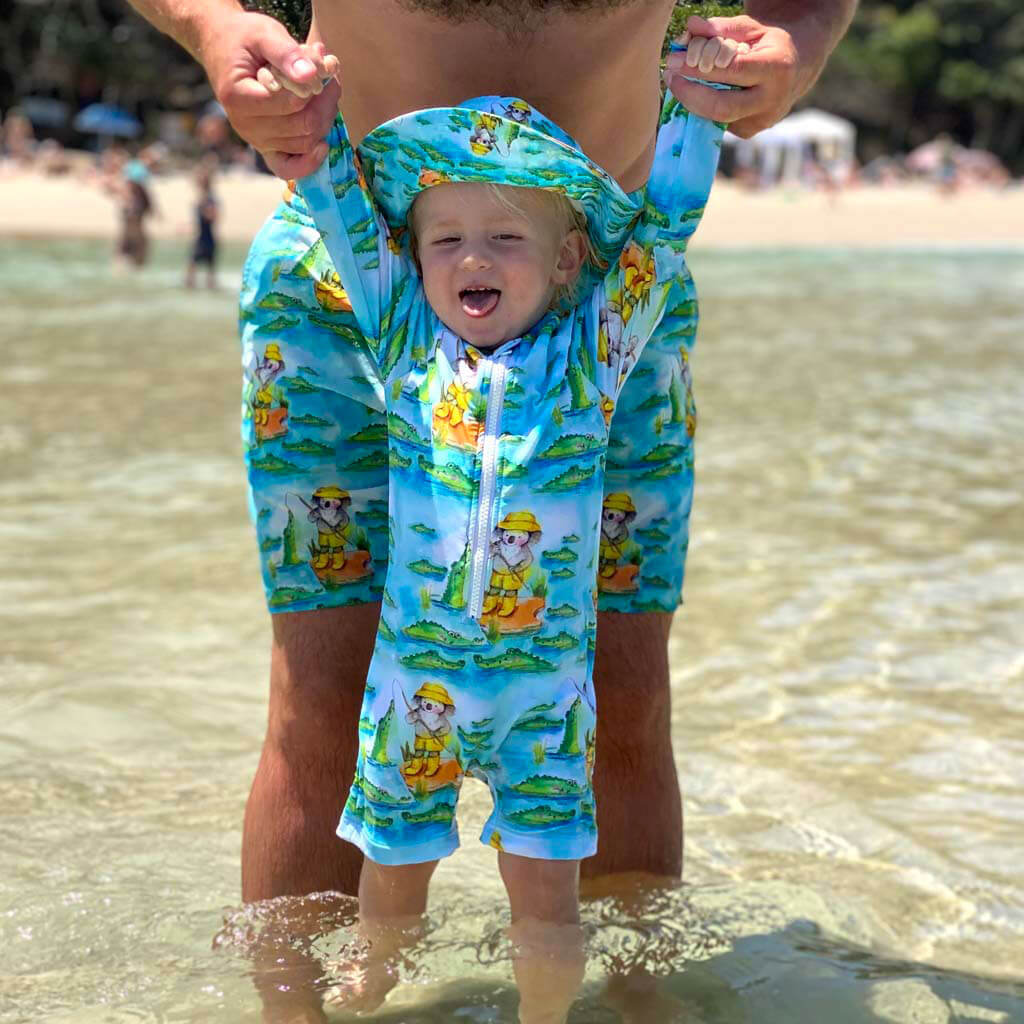 Baby Swimwear New Animal Prints Cheeky Chickadee Cheeky