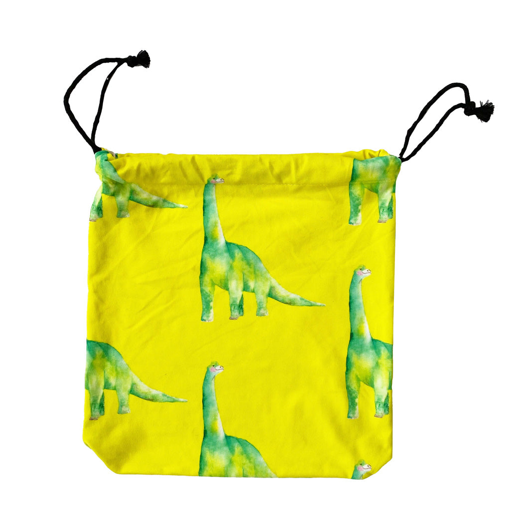 Fluro Dinosaurs Unisex Long Sleeve Zip Swimmers Dust Bag
