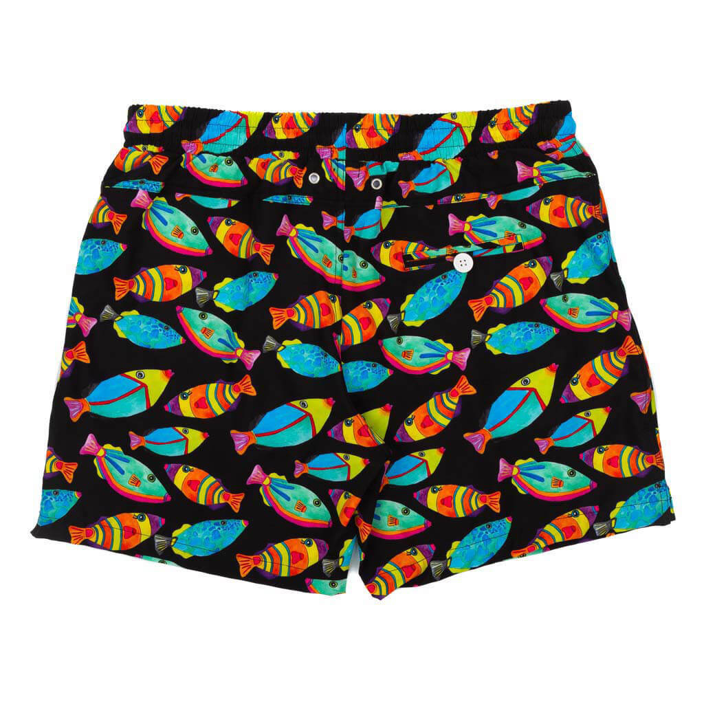 Neon Fish Men's Boardshorts Back Product