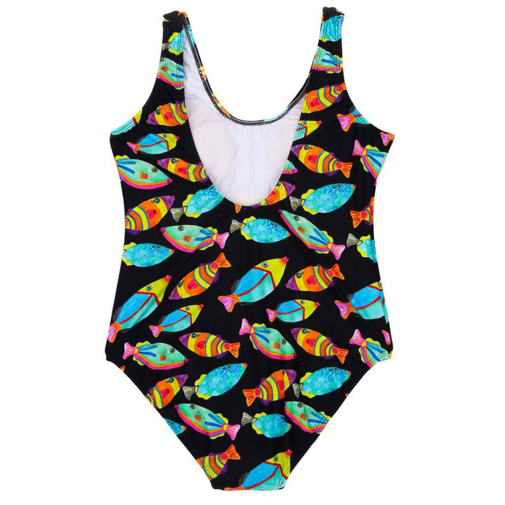 Neon Fish Women's One Piece Sleeveless Swimmers Back Product