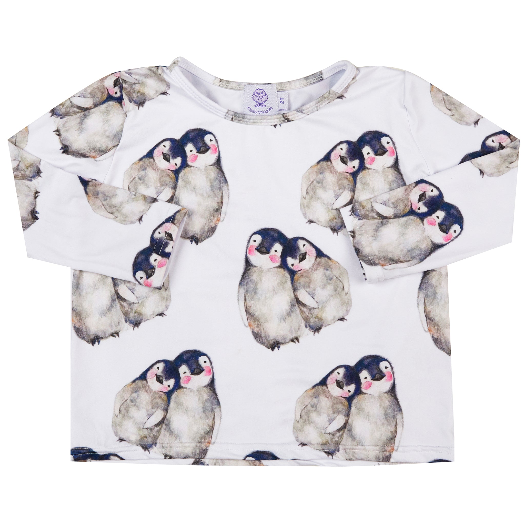 Baby Penguins Long Sleeve Tee Shirt - Cheeky Chickadee Store