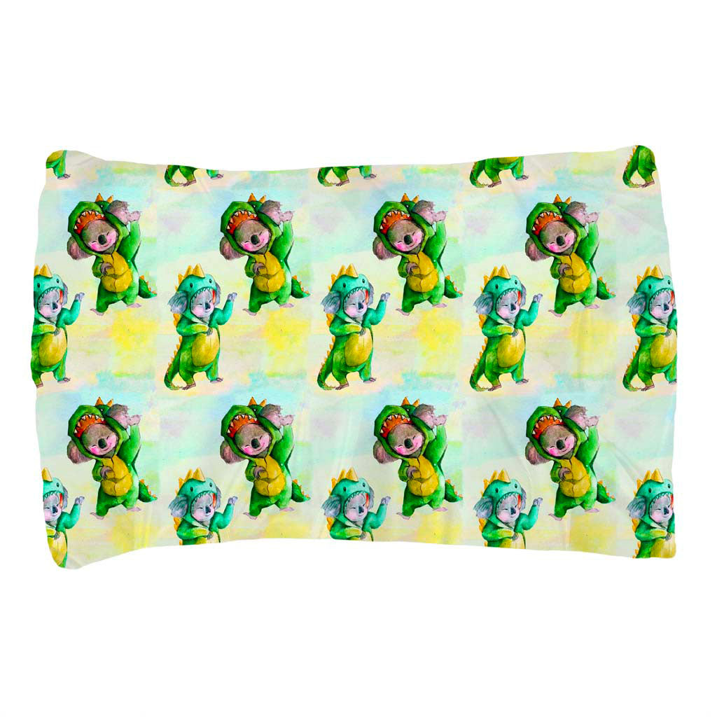 Dinosaur Koala Pillowcase Set