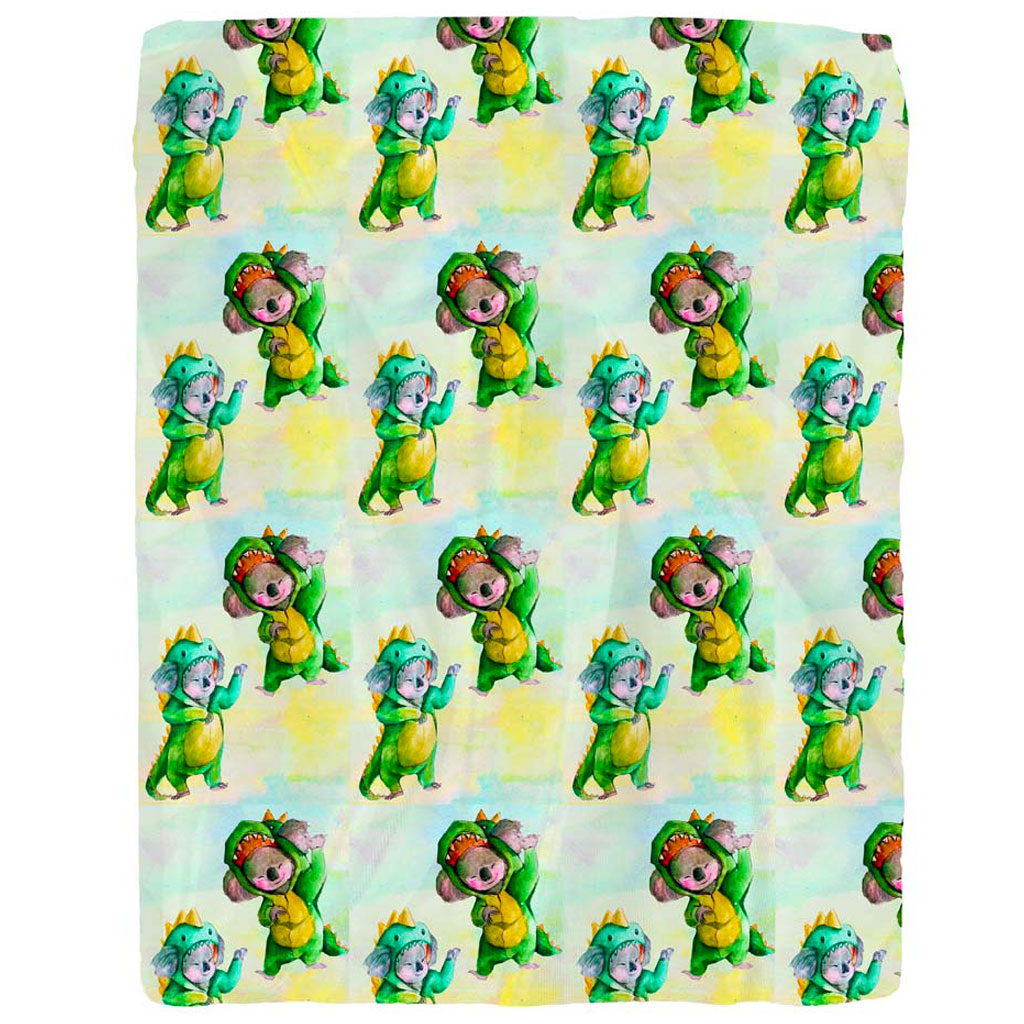 Dinosaur Koala Fitted Sheet