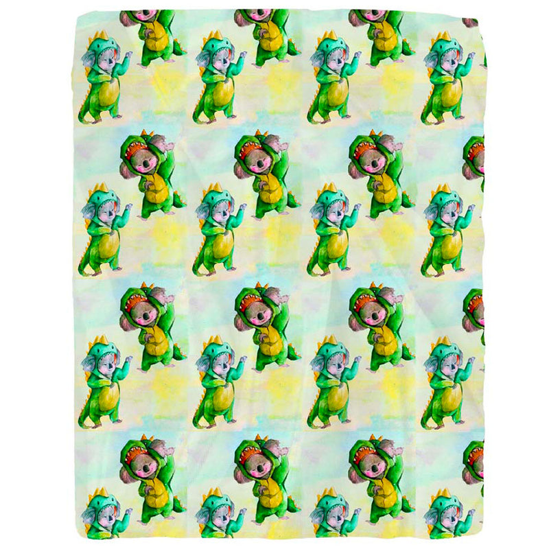 Dinosaur Koala Fitted Sheet