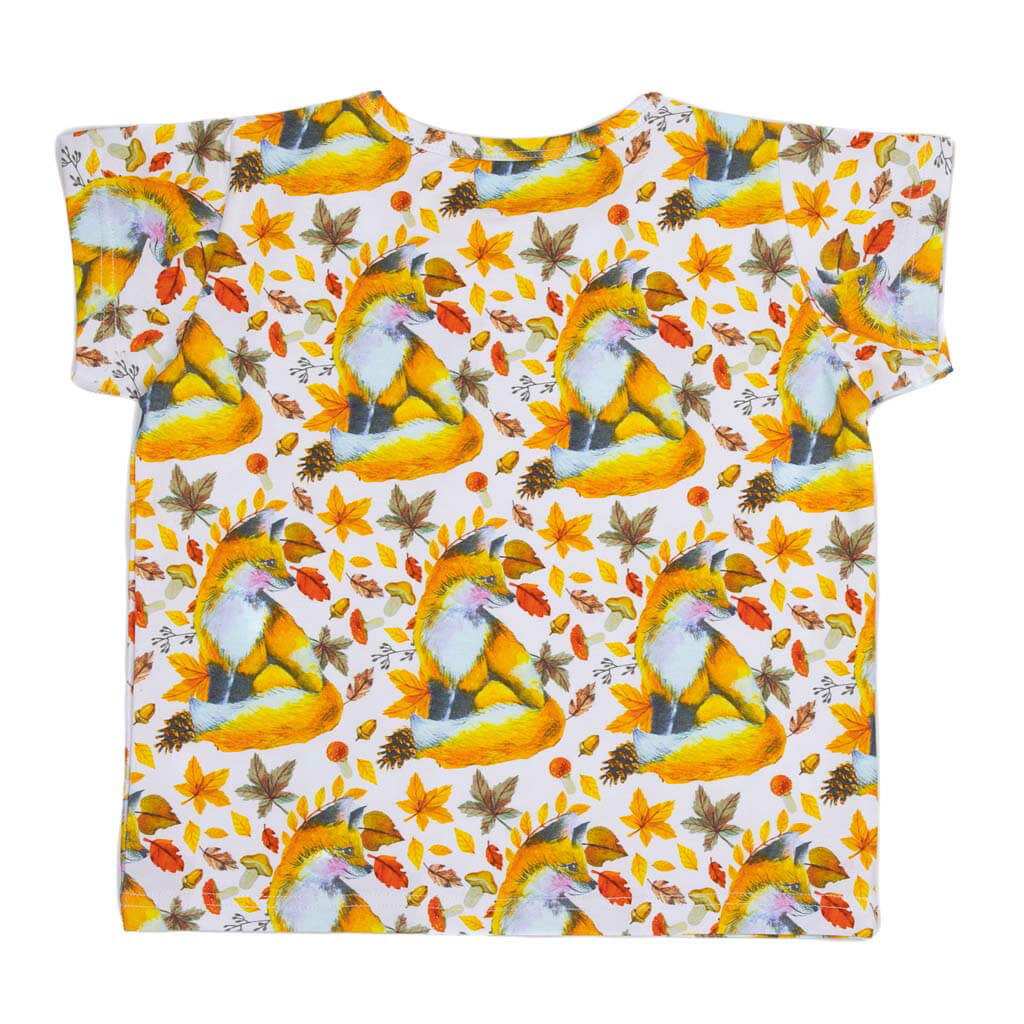 Maple Fox Short Sleeve Tee Back Product