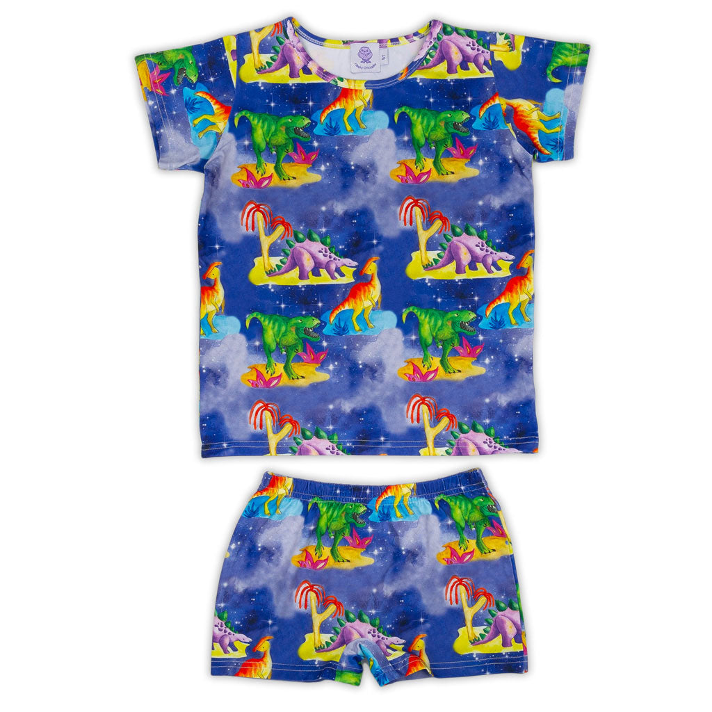 Space Dinosaurs Kids' Shorts Pyjama Set