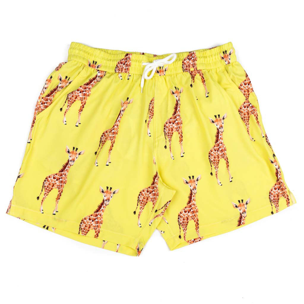Yellow Giraffe Men's Boardshorts