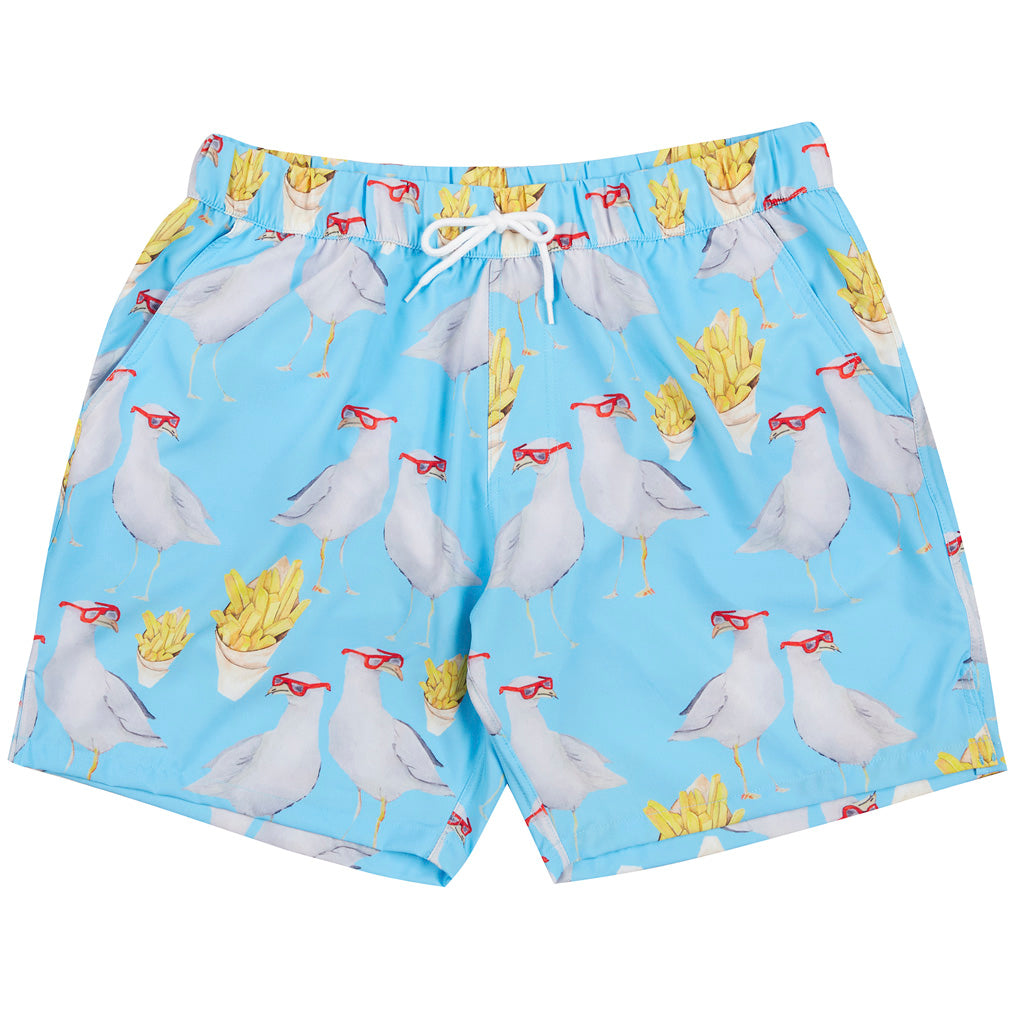 Seagulls and Chips Men's Boardshorts