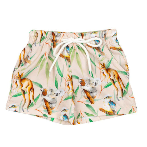 Australian Wildlife Unisex Long Sleeve Zip Swimmers
