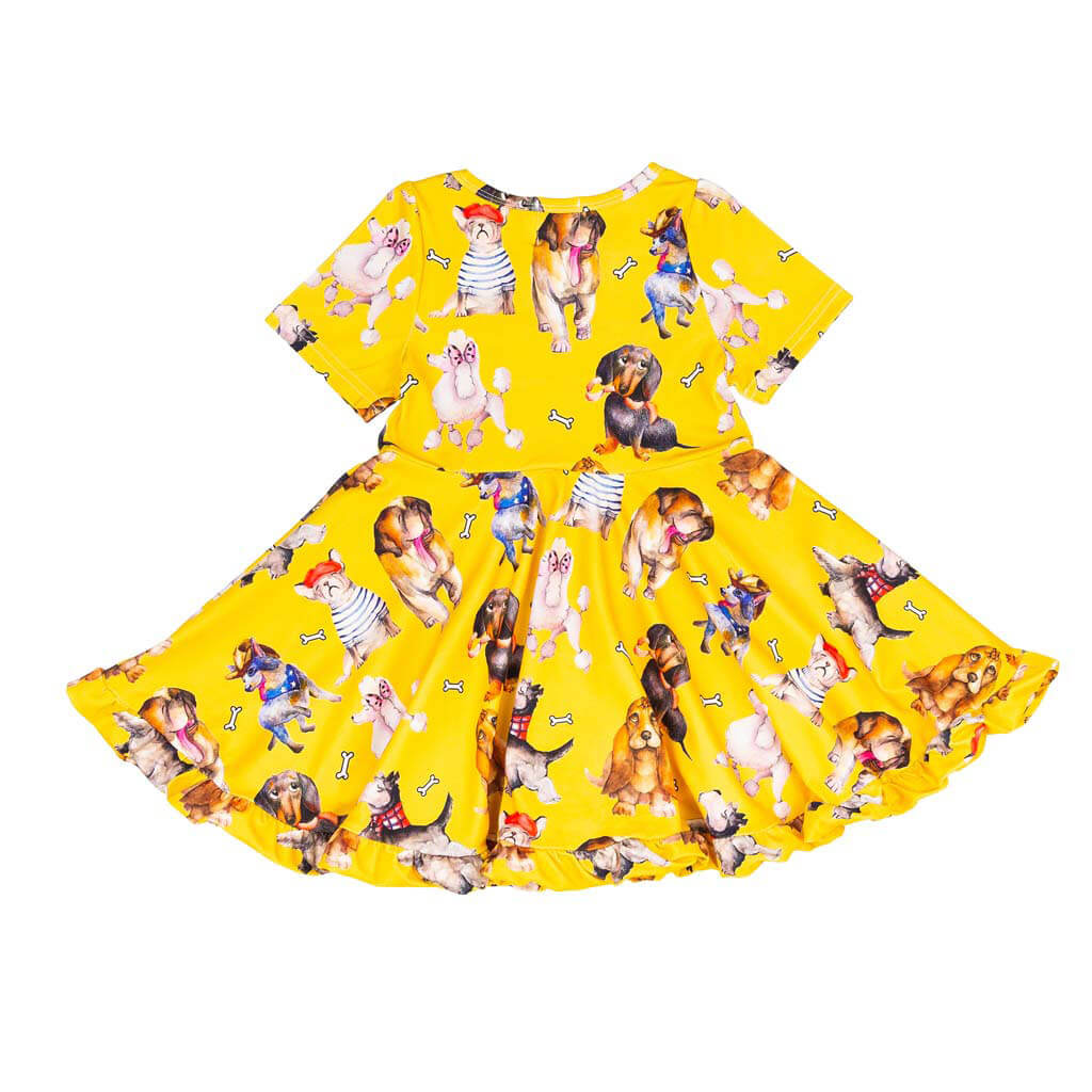 Best Mates Short Sleeve Twirl Dress Back Product