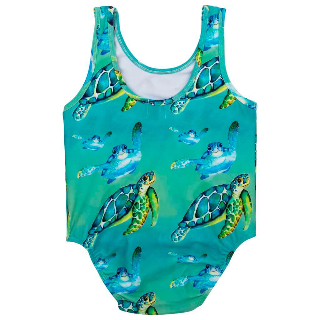 Blue Turtle Girls Sleeveless Swimmers Back Product