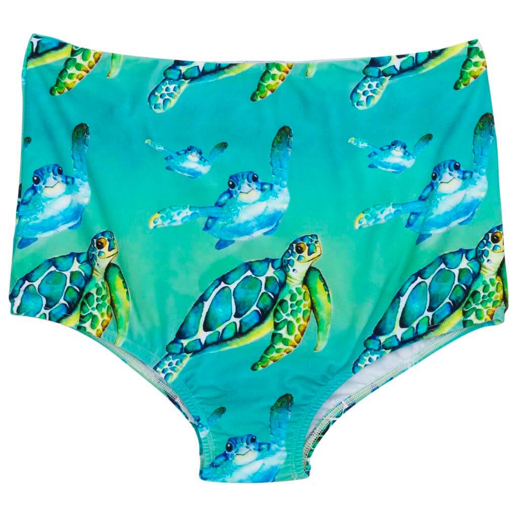 Blue Turtle Women's Two Piece Swimmers Swim Bottoms Front Product