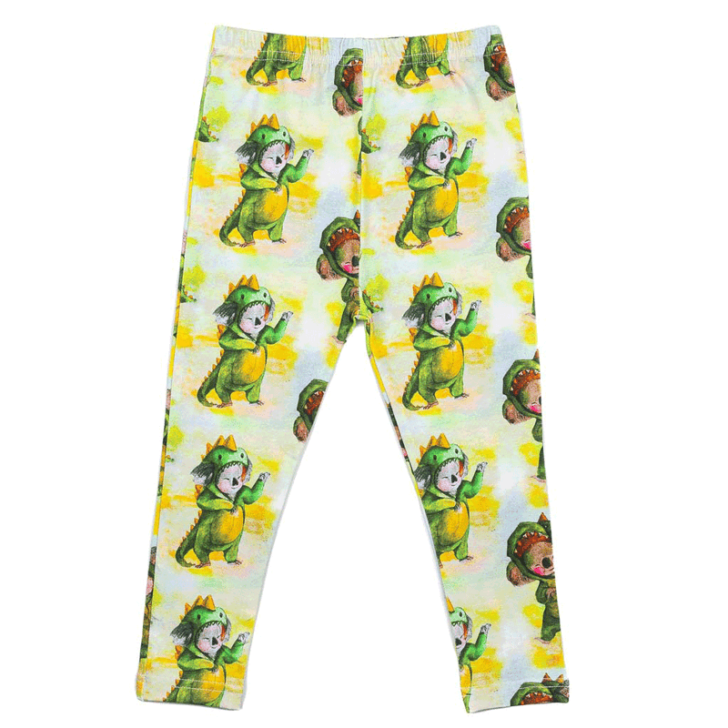 Dinosaur Koala Kids' Leggings Front Product