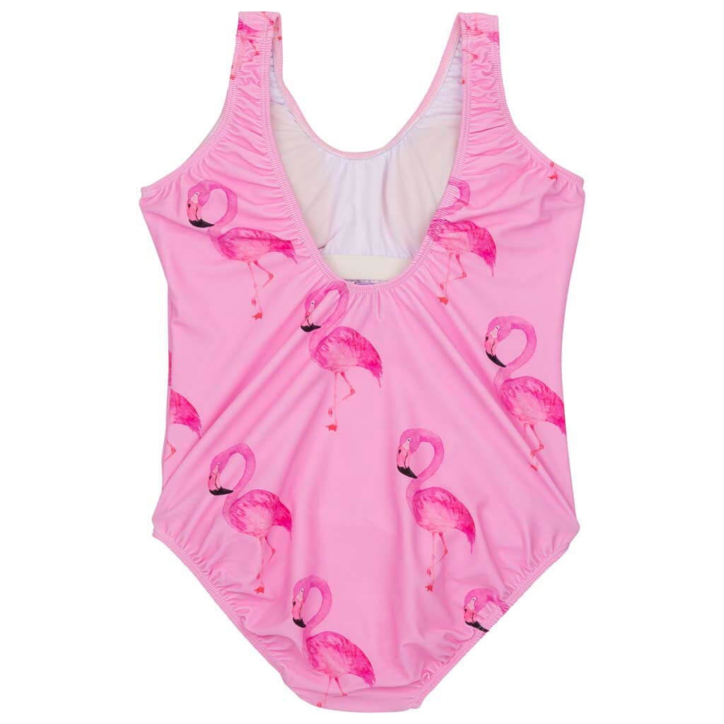 Women's Swimwear One Piece Swimmers Flamingo Print Cheeky