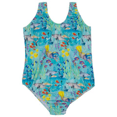 Great Barrier Reef Women's One Piece Sleeveless Swimsuit Front Product