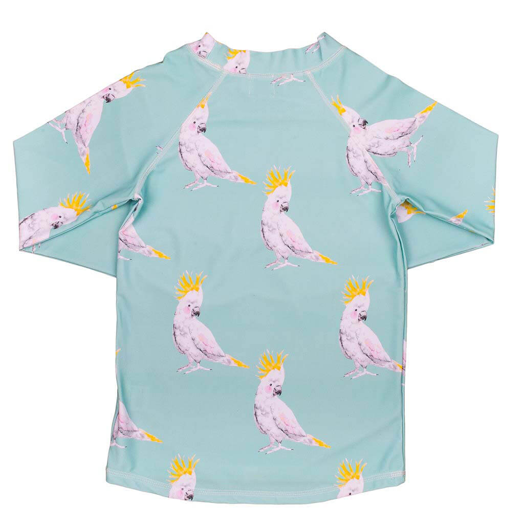 Green Cockatoo Rash Top Back Product