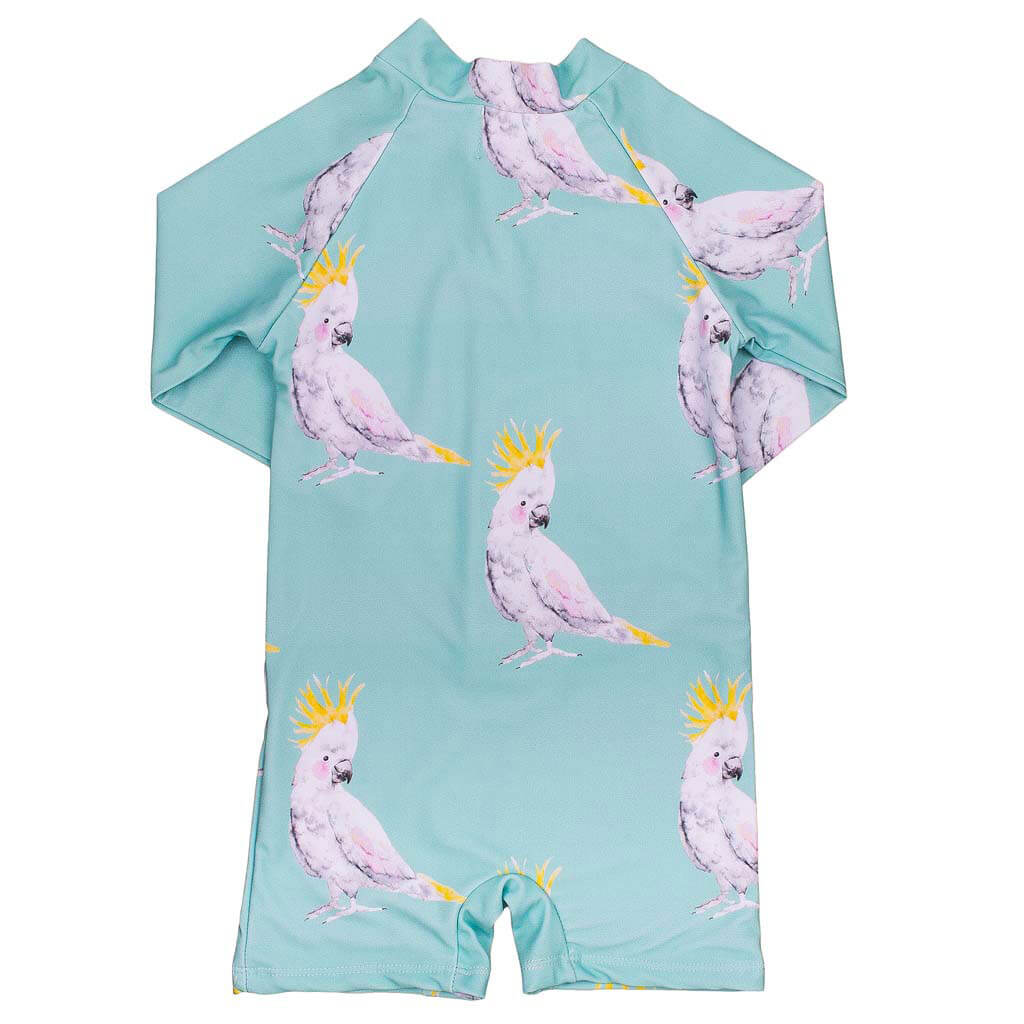 Green Cockatoo Unisex Zip Swimmers Back Product