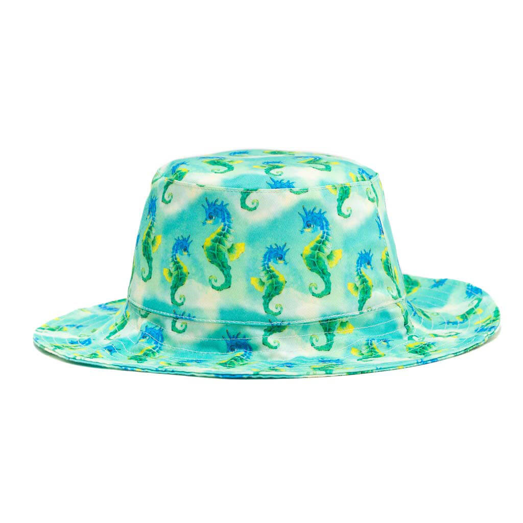 Green Seahorse Beach Hat