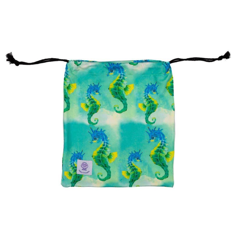 Green Seahorse Unisex Long Sleeve Zip Swimmers