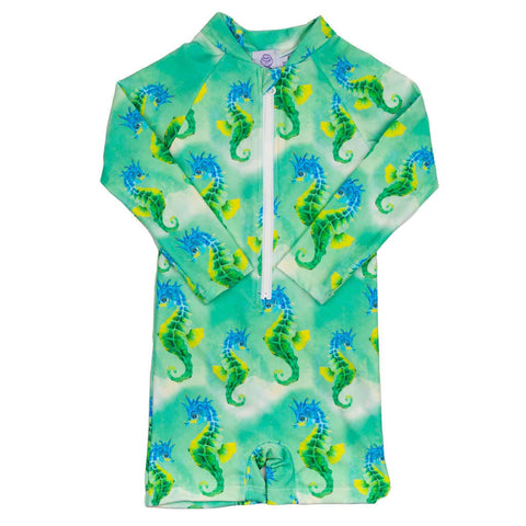 Australian Wildlife Unisex Long Sleeve Zip Swimmers