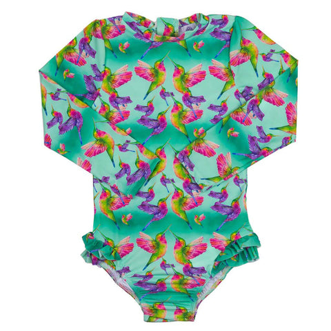 Australian Wildlife Unisex Long Sleeve Zip Swimmers