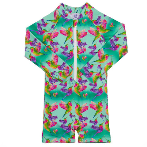 Australian Wildlife Unisex Long Sleeve Zip Swimmers