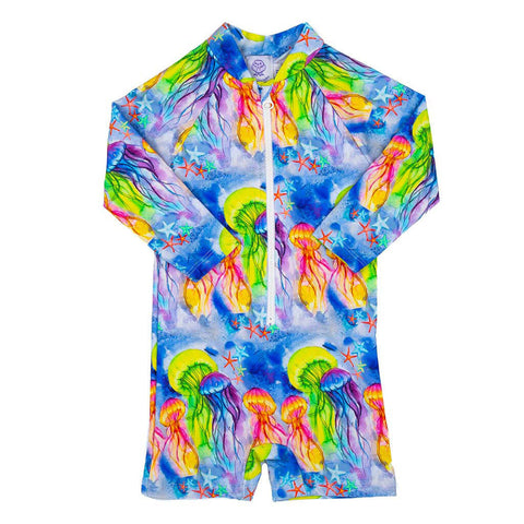 Australian Wildlife Unisex Long Sleeve Zip Swimmers