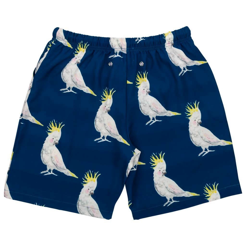 Navy Cockatoo Kids' Boardshorts Back Product