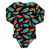 Australian Wildlife Unisex Long Sleeve Zip Swimmers