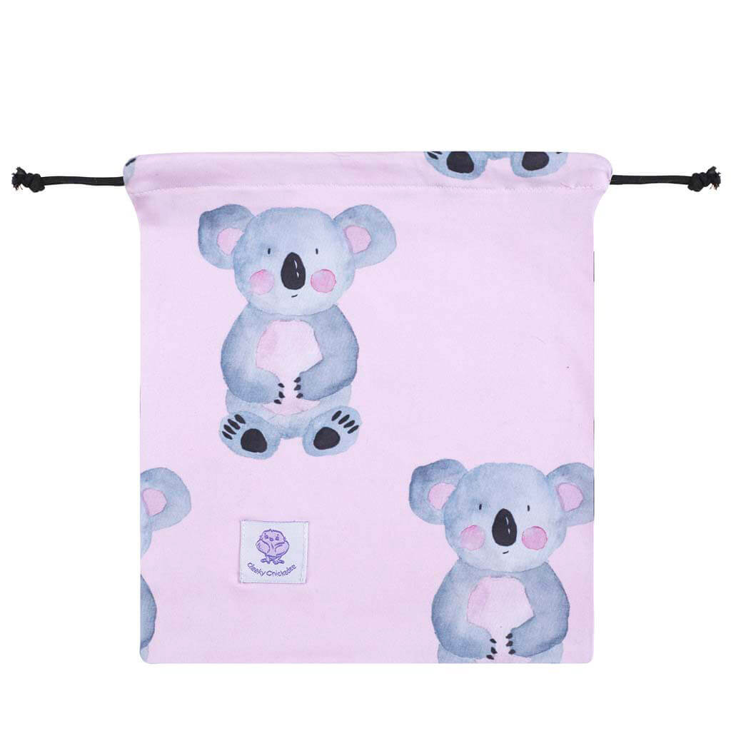 Pink Koala Girls Long Sleeve Zip Swimmers Gift Bag