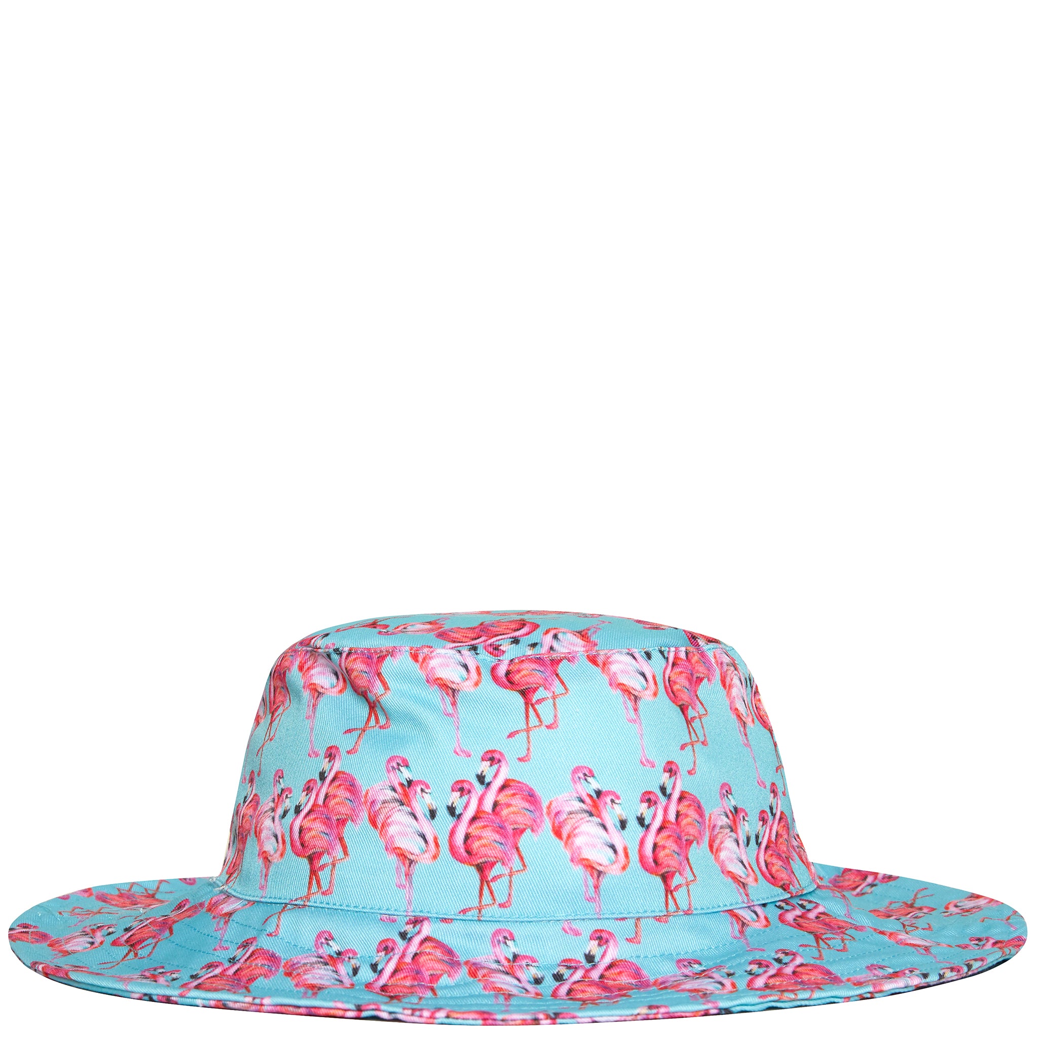 Aqua Flamingos Beach Hat - Cheeky Chickadee Store