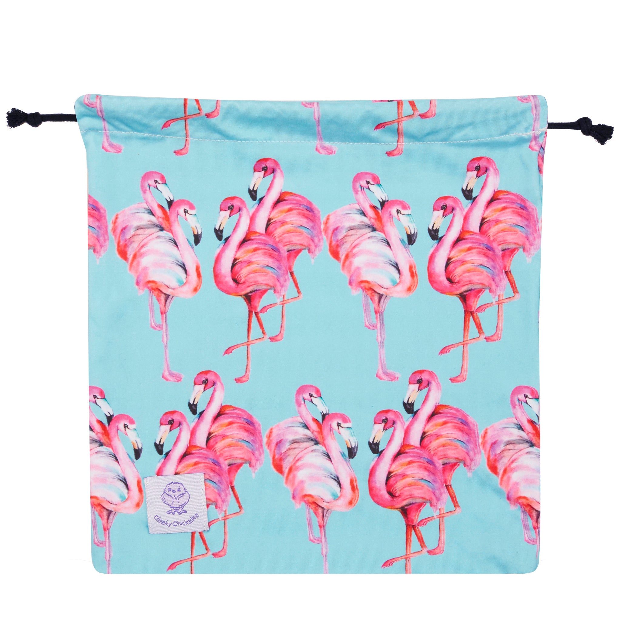 Aqua Flamingos Girls Long Sleeve Zip Swimmers - Cheeky Chickadee Store