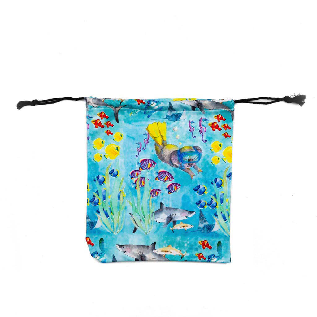 Cheeky Chickadee Great Barrier Reef Fabric Gift Bag