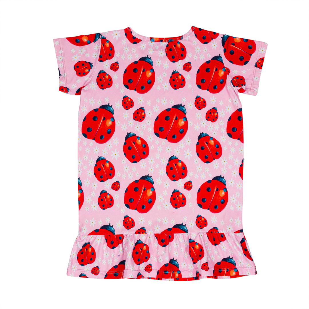 Ladybugs Frill Dress - Cheeky Chickadee Store