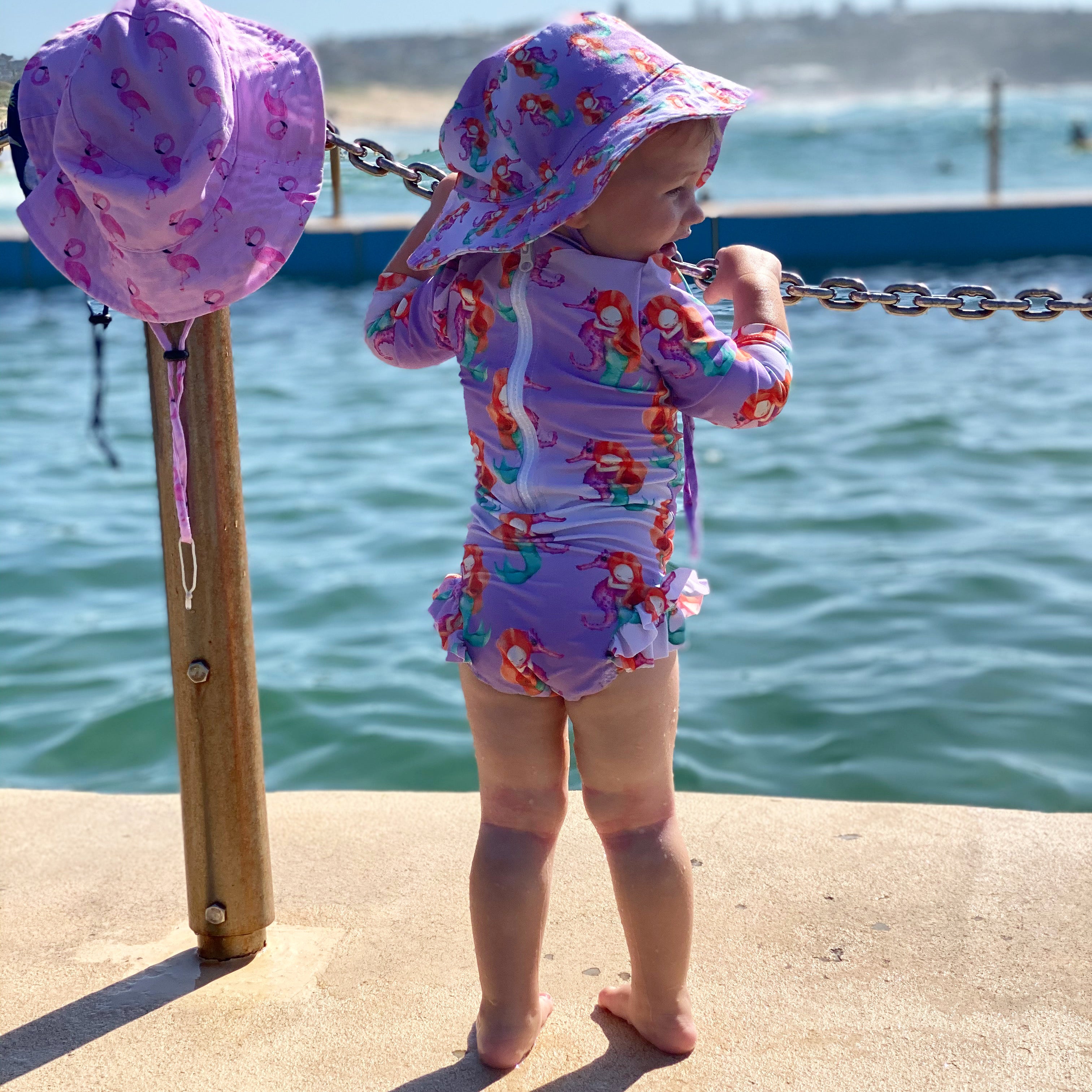 Mermaid Beach Hat - Cheeky Chickadee Store