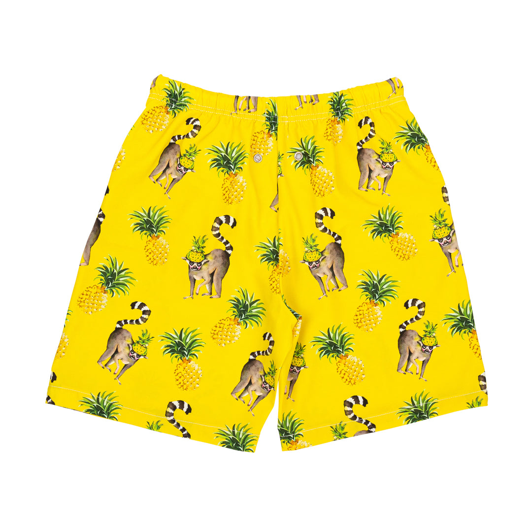 Pineapple Lemurs Kids' Boardshorts - Cheeky Chickadee Store