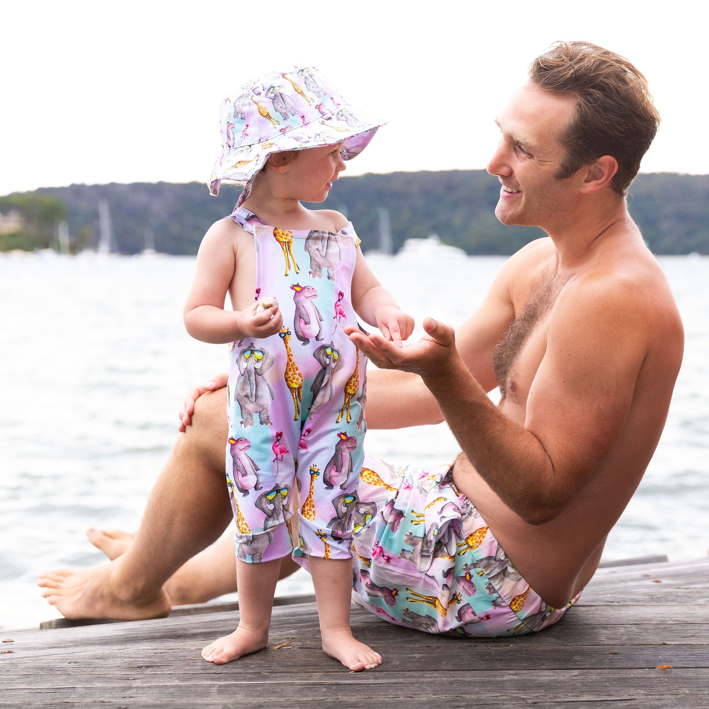 Safari Animals Men's Boardshorts - Cheeky Chickadee Store