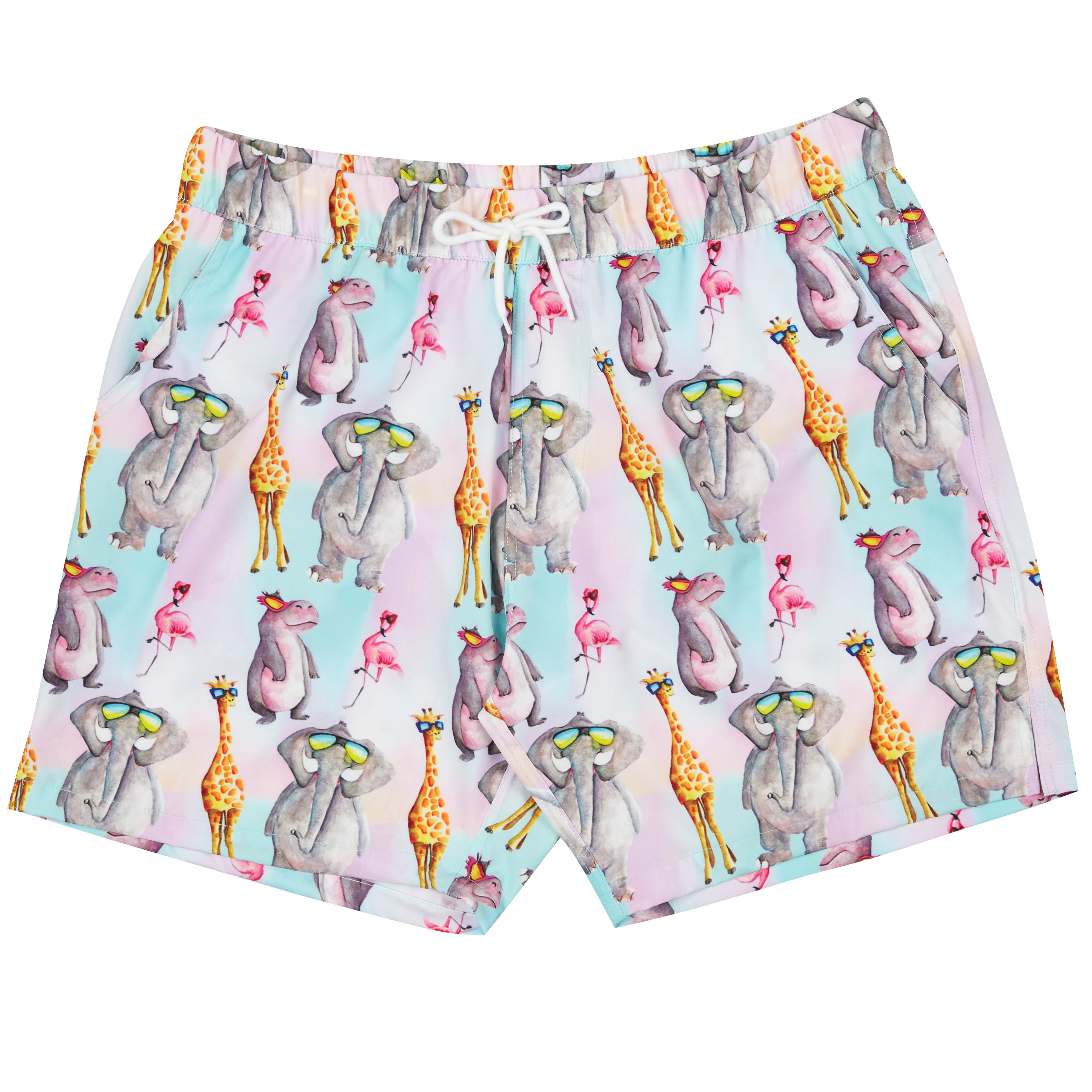Safari Animals Men's Boardshorts - Cheeky Chickadee Store