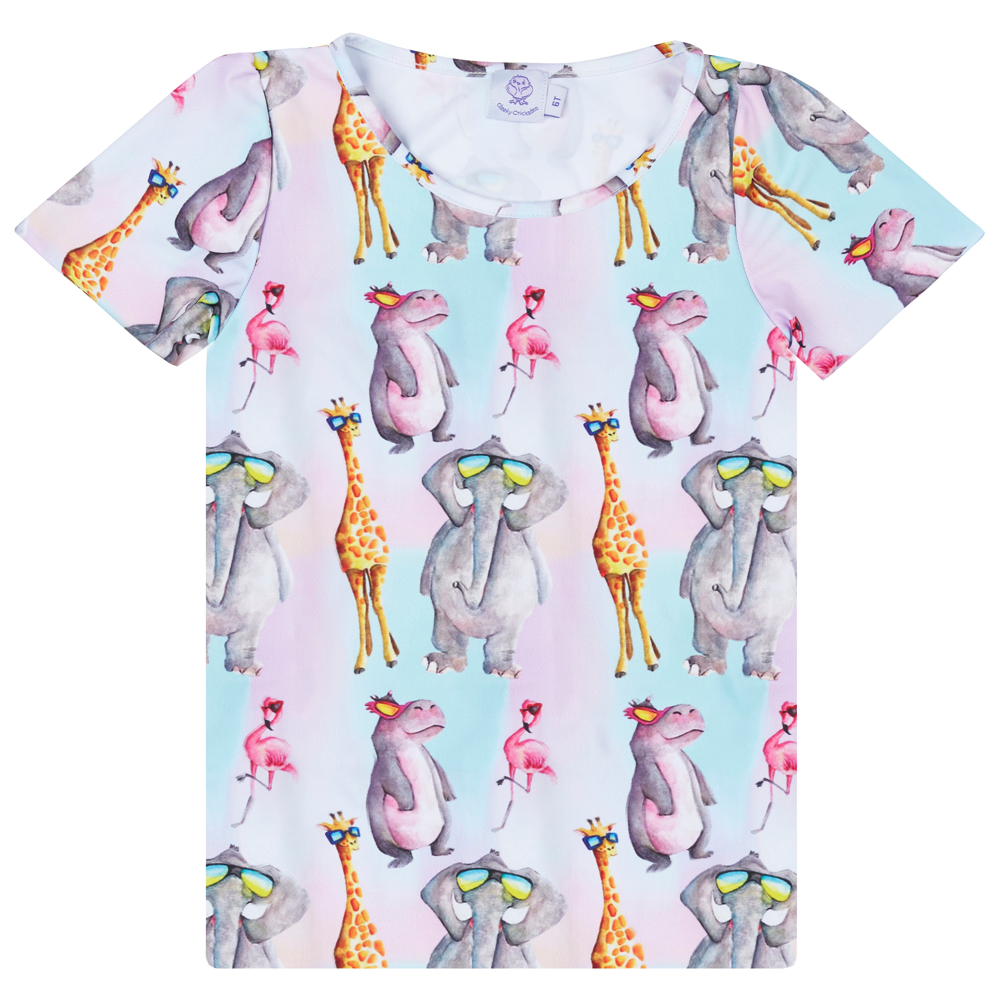 Safari Animals Tee - Cheeky Chickadee Store
