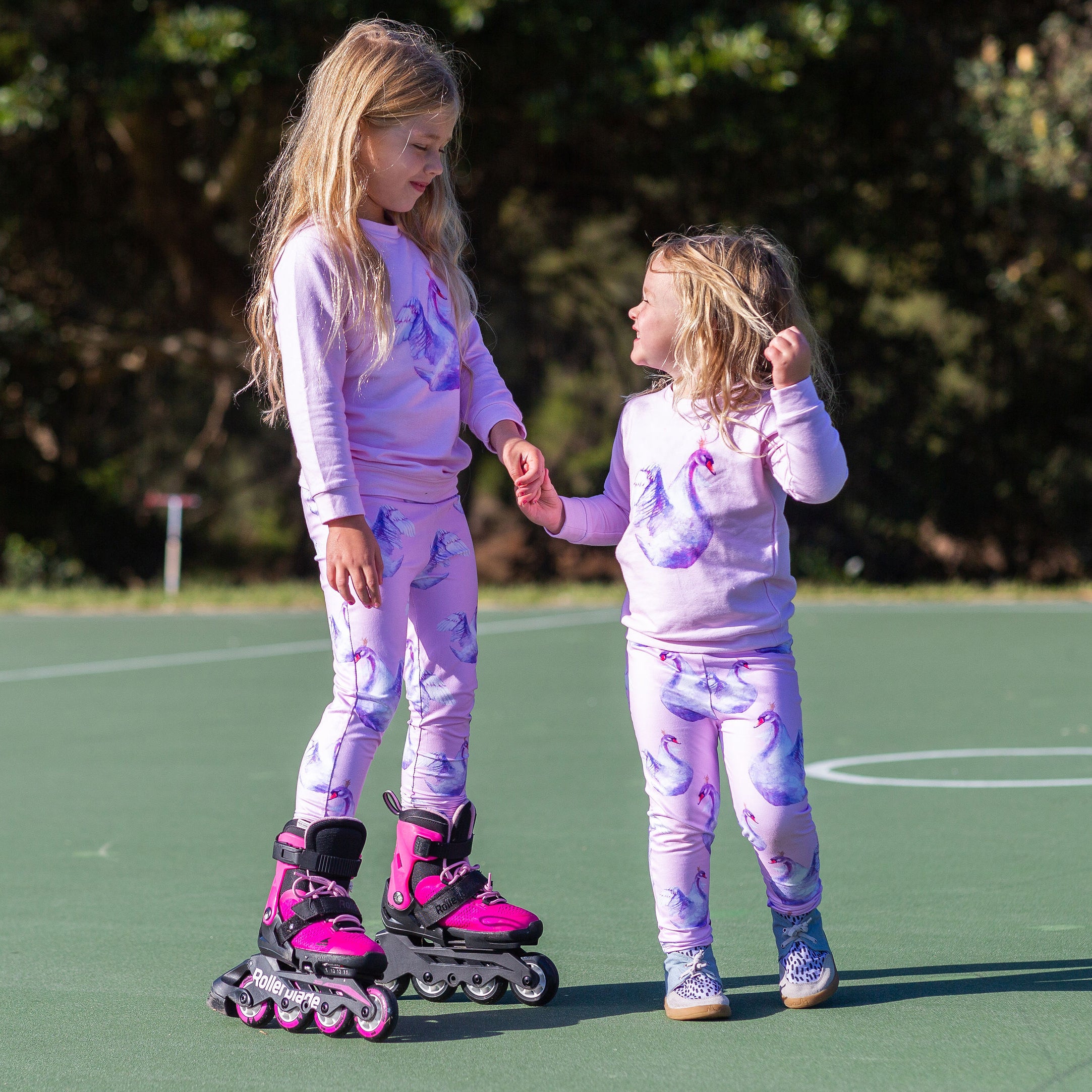 Swan Kids' Leggings - Cheeky Chickadee Store