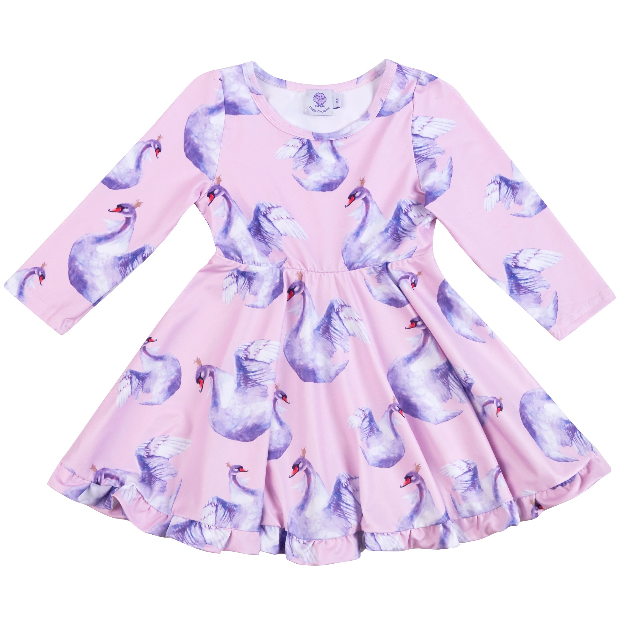 Swan Twirl Dress - Cheeky Chickadee Store
