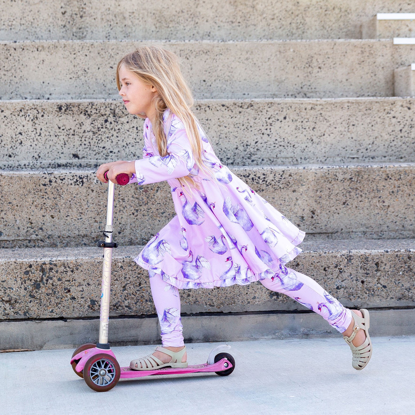 Swan Twirl Dress - Cheeky Chickadee Store