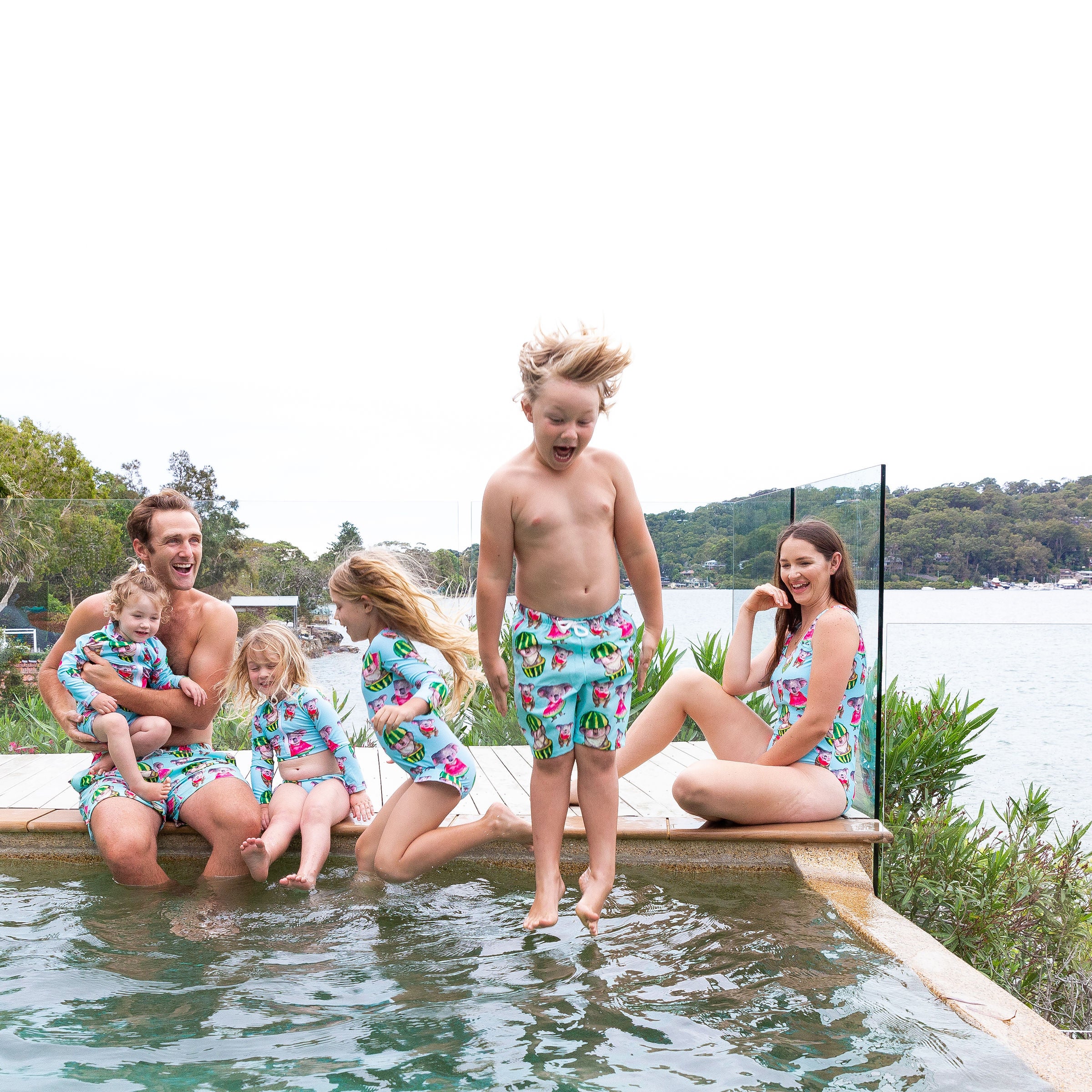 Watermelon Koalas Kids' Boardshorts - Cheeky Chickadee Store