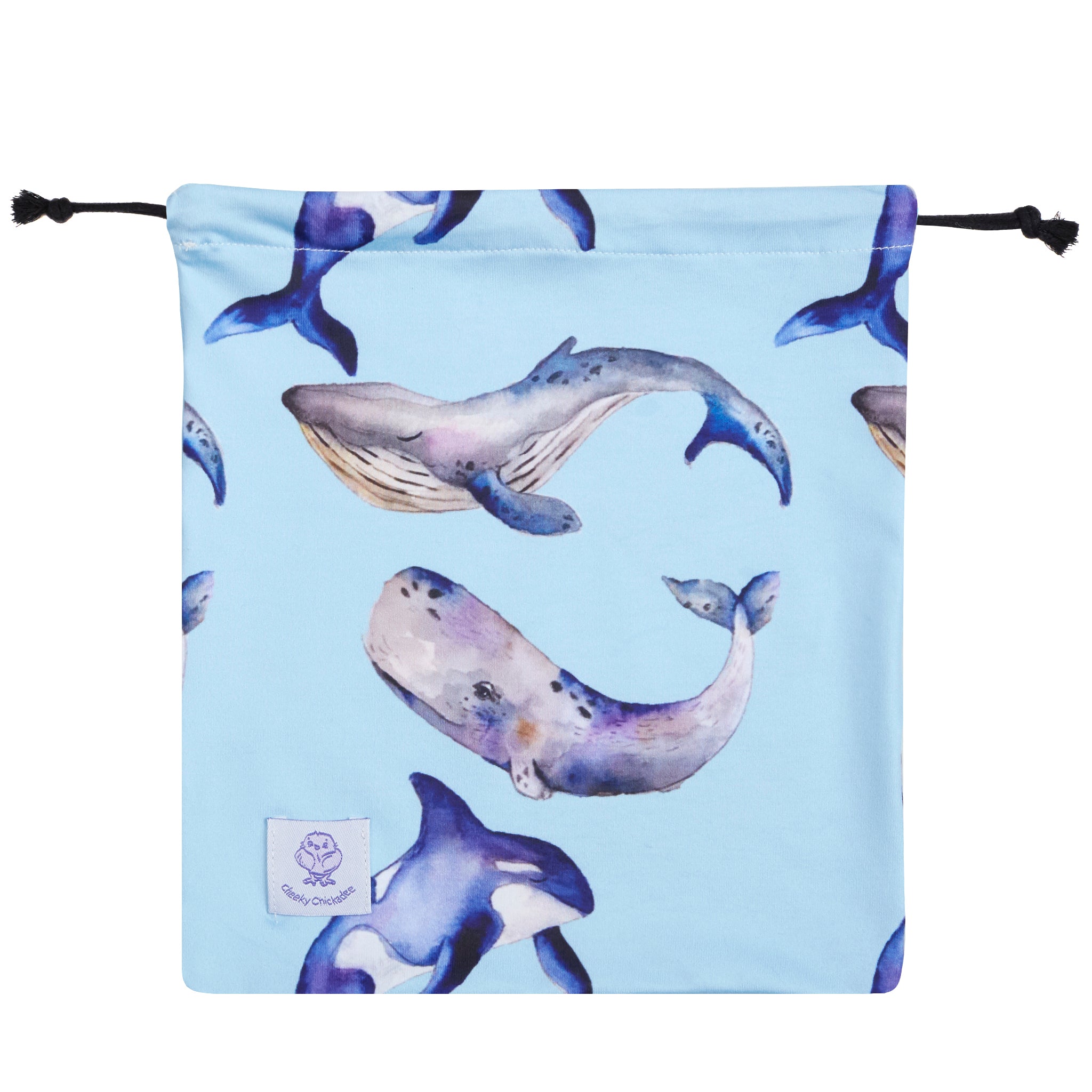 Whales Girls Long Sleeve Zip Swimmers - Cheeky Chickadee Store