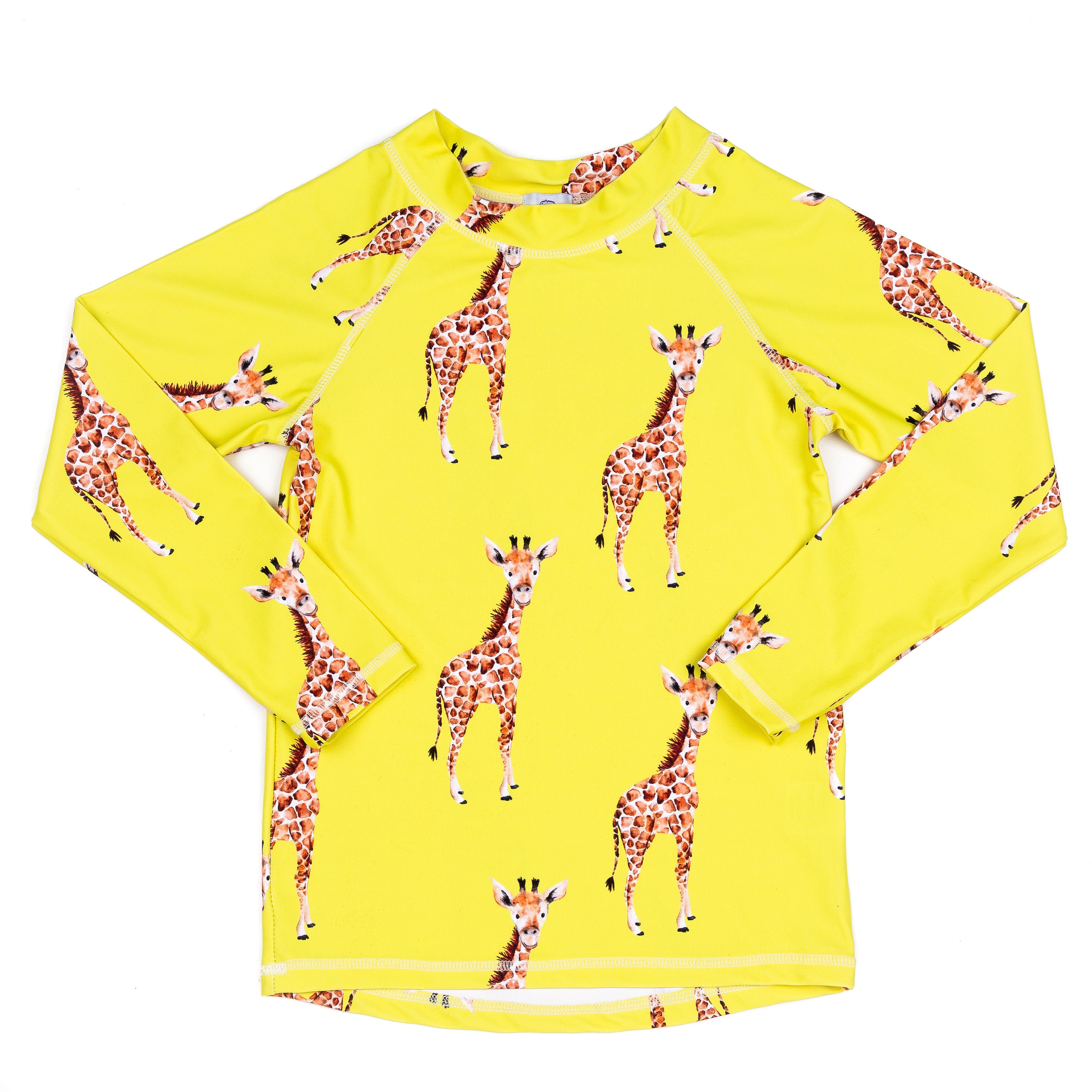 Yellow Giraffe Kids' Rash Top - Cheeky Chickadee Store