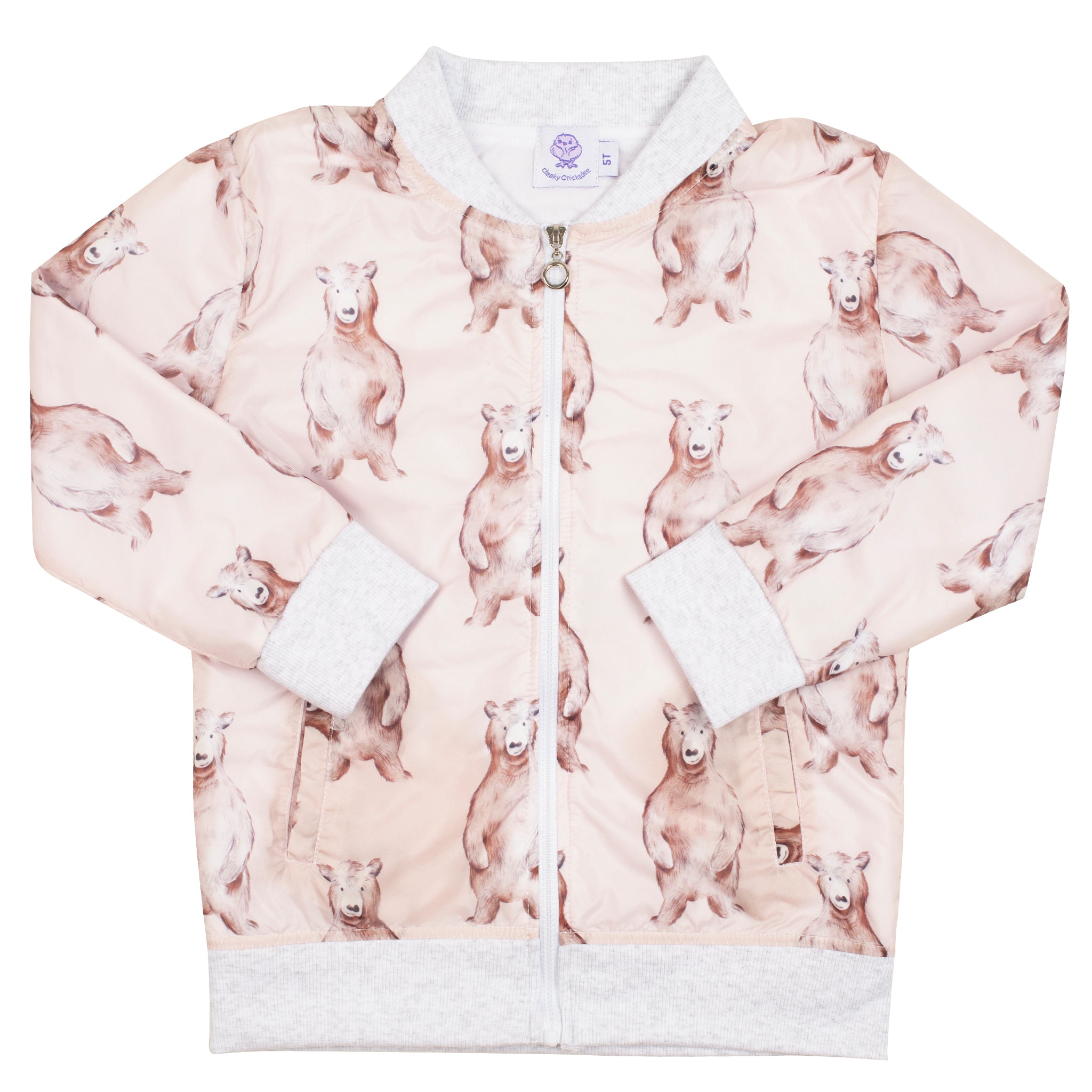 Bear Zip Jacket - Cheeky Chickadee Store